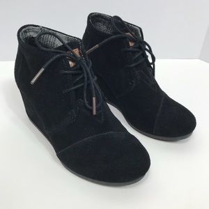 Black Toms Booties! Worn twice Excellent Condition
